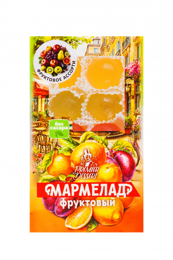 №2 Мармелад Премиум Десерт ФРУКТОВЫЙ (ананас, яблоко, гранат) 200г    в Чайковском
