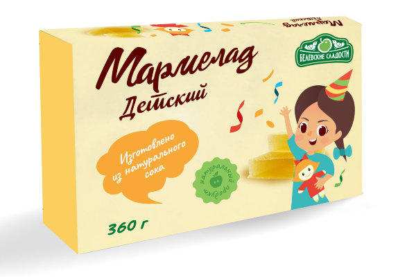 №2 Мармелад  "Детский" белевский 360г   в Чайковском
