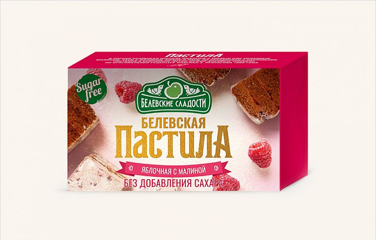  Пастила  200г диетическая с МАЛИНОЙ, НОВЫЙ ФОРМАТ (4*50г)   в Чайковском