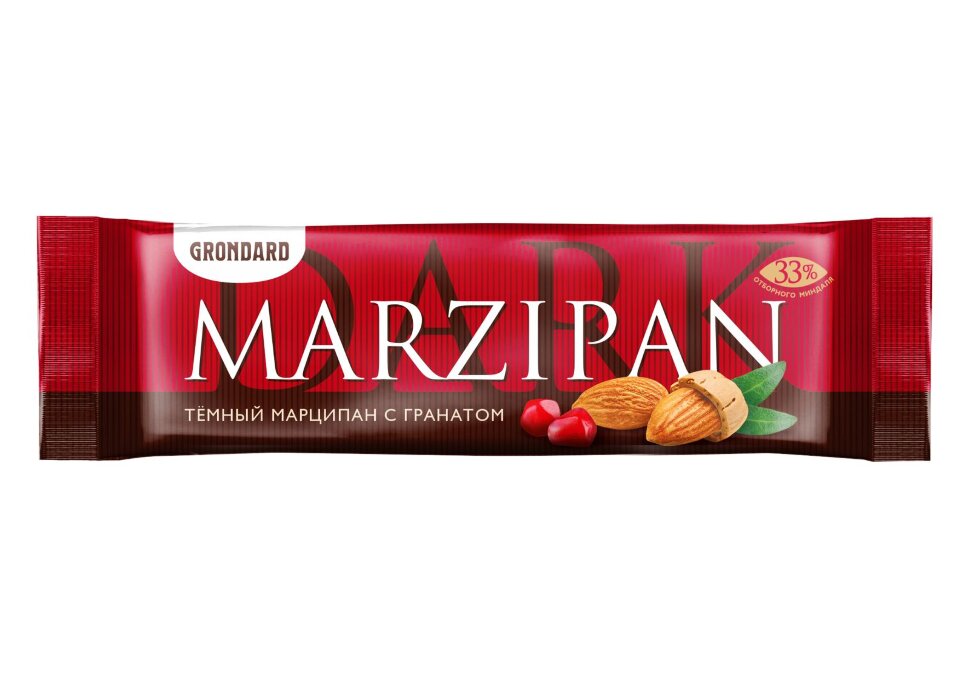  TM Grondard     (10973) Батончики глазированные Марципановые ГРАНАТ, (24шт по 50г)       в Чайковском