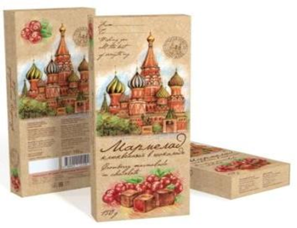 №2 Сладарт Мармелад Клюквенный в тёмном шоколаде, 150г  в Чайковском